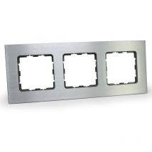Atmoss - Marco protector triple de aluminio brushed para pared serie Dynamic S30
