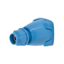 Marechal - 611A013 Gerader Griff aus blauem Poly + 9–18 mm Kabelverschraubung