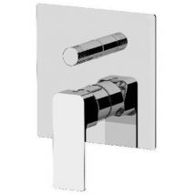 Rubinetterie Mariani - Mariani mitigeur 2 voies a' encastrer pour baignoire-douche chrome' avec plaque carre'e