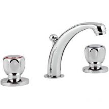 BATTERIA LAVABO 3 FORI LINEA DOMINO Misura: Cromo