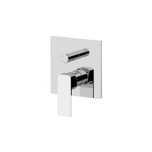 Mariani Rubinetto Miscelatore Ad Incasso A 2 Vie Per Vasca Doccia Cromo Con Piastra Quadra