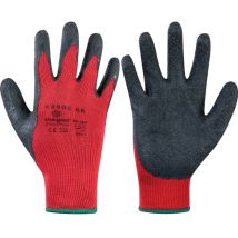 Marigold K2000BR Palm-side Coated Red/Black Gloves - Size 11