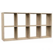 Marion - Étagère modulable 8 cubes - Bibliothèque 8 cases - 147x30x75 cm - Meuble de rangement