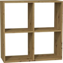 Hucoco - marion Functional bookcase shelf bedroom/office/living room Dimensions : 75x74x30 Book storage unit
