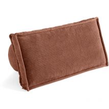 Marisol - lot de deux coussins de dossier - velours texturé - terracotta