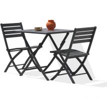 Marius - 2-Sitzer-Garten-Essgruppe, Aluminium - city garden