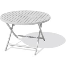 Marius - Runder Gartenklapptisch, Aluminium - city garden