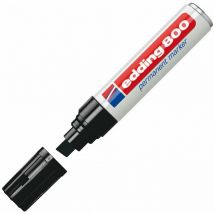 800 Permanent Marker Chisel Tip 4-12mm Black (Pack 5) - Edding