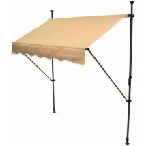 Apex - Markise Klemmmarkise 150cm Balkonmarkise Sonnenschutz Handkurbel Einziehbar