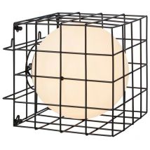 Cage - Lampada da tavolo per interni a 1 luce Nera, E14 - Markslojd