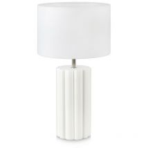 Column Sobremesa 1 Luz Blanca con Pantalla Redonda - Markslojd