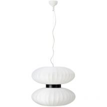 Markslojd - daburu Lámpara de techo 2 luces blanca, pantalla textil