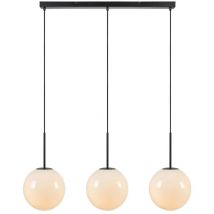 Markslojd - dione Globe Suspensión de Techo Barra 3 Luz Blanco, Negro