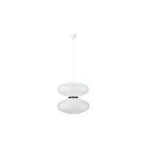 Dual Sospensione a soffitto 2 luci bianco, nero, paralume in tessuto - Markslojd