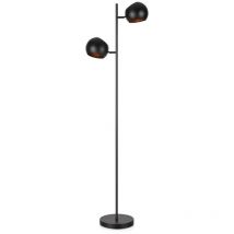 Markslojd - edgar - Lámpara de pie de interior 2 luces Negra, E14