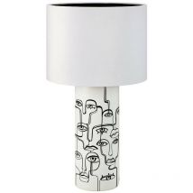 Family Lampada da Tavolo 1 Luce con Paralume Rotondo Bianco - Markslojd