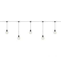 Garden Catena luminosa deco per feste di Natale 10 luci extra nera, trasparente - Markslojd