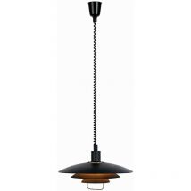 Markslojd KIRKENES - Lámpara de techo tipo domo para interiores con 1 luz Negra, E27