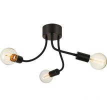Markslojd MEDUSA Multi Brazo Semi Empotrado Plafón 3 Luz Negro