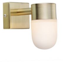 Markslojd MENTON - Aplique de baño 1 luz Latón IP44, G9