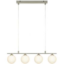Markslojd - quattro - Lampada a sospensione a soffitto a barra lineare a 4 luci in acciaio, G9