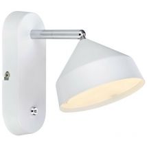 Tratt - Lampada led da parete per interni bianca - Markslojd