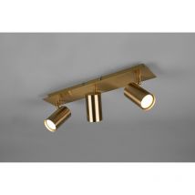 Iperbriko - Marley Spot 3 Spots GU10 Laiton Vieilli L48 cm Trio Lighting