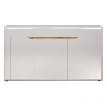 Marlon Sideboard weiß Hochglanz.