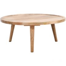 Verty Furniture - Marlow Light Mango Wood Round Coffee Table