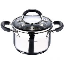 Edelstahltopf 16x10cm 1,8l Mit Deckel Foodies Bgmp-1504-bk Masterpro