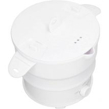 Marmite électrique multifonction 800 W 1,2 L, Cuisinière électrique de voyage portable, Mini cuiseur vapeur pliable, Convient pour la cuisson de