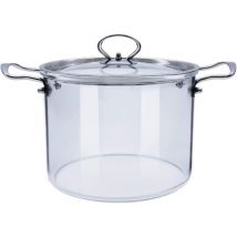 Marmite en verre avec couvercle Marmite en verre transparent (3,5 L)