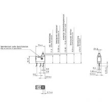 01075.2000-02 Microinterruttore 30 v/dc 0.1 a 1 x On / (Off) / (On) Momentaneo 1 pz. - Marquardt