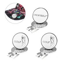 Marqueurs de Balle de Golf Clip de Chapeau de Golf magnétique Solide pour Chapeau de Golf (3PCS)