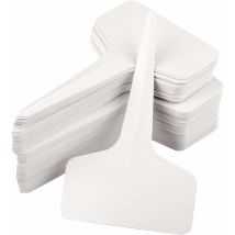 Linghhang - 100PCS Plant Markers & Labels Little Tool Gardening Accessories 6 cm 10 cm (White)