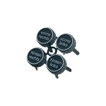 Hp Autozubehör - set de 4 pièces pour marquage de pneus
