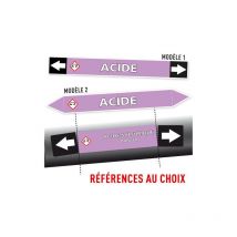 Marqueurs Tuyauterie special acides En Adhésif Colle Puissante - K0056 - Modèle 2