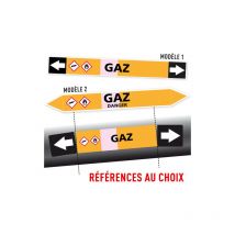 Marqueurs Tuyauterie special gaz En Adhésif Colle Puissante - K0087 - Modèle 1