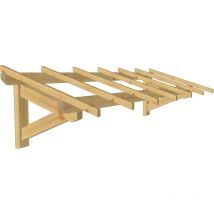 WMU - Marquise & Auvent en bois Garage - Durable - 2.98 x 0.94 m