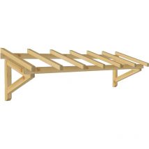Marquise & Auvent en bois Garage - Robuste - 2.98 x 0.94 m
