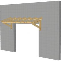 WMU - Marquise & Auvent en bois Garage - Robuste - 2.98 x 0.94 m