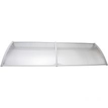Werka Pro – Weiße Markise 80 x 240 cm – Polycarbonat – Außenmarkise