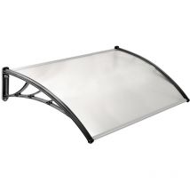 Marquise de porte / auvent de porte - 80 x 300 - Translucide