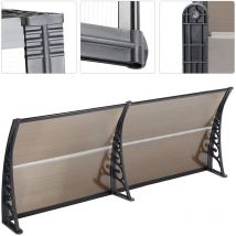 Sifree - Marquise de Porte en Polycarbonate, Abri banne entrée Protection, Marquise Solaire Porte, Marquise Solaire, Auvent de Porte et fenêtres