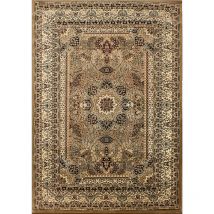 Marrakesh - Tapis Salon Chambre Oriental Marocain Classique (Beige - 240x340cm)