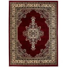 Marrakesh - Tapis Salon Chambre Oriental Marocain Classique casa (Rouge - 200x290cm)