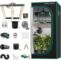 Mars Hydro - FC1500 Samsung lm301h led growth Light + kit de crecimiento completo 80x80cm