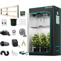 Mars Hydro - FC4000 Set de cultivo, Samsung LM301H evo Lámpara led variable, carpa 47' x 23' x 71', para plantas interiores con aeración 4'