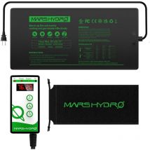 Mars Hydro Tapis chauffant pour semis 25X52cm Combo thermostat numérique Tapis chauffant pour