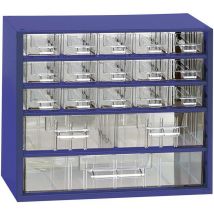 Cassettiera porta minuteria (l x l x a) 307 x 155 x 284 mm Scomparti: 18 suddivisione fissa Contenuto 1 pz - Mars Svratka